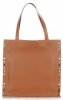 Kožené kabelka shopper bag Genuine Leather ryšavá 5013